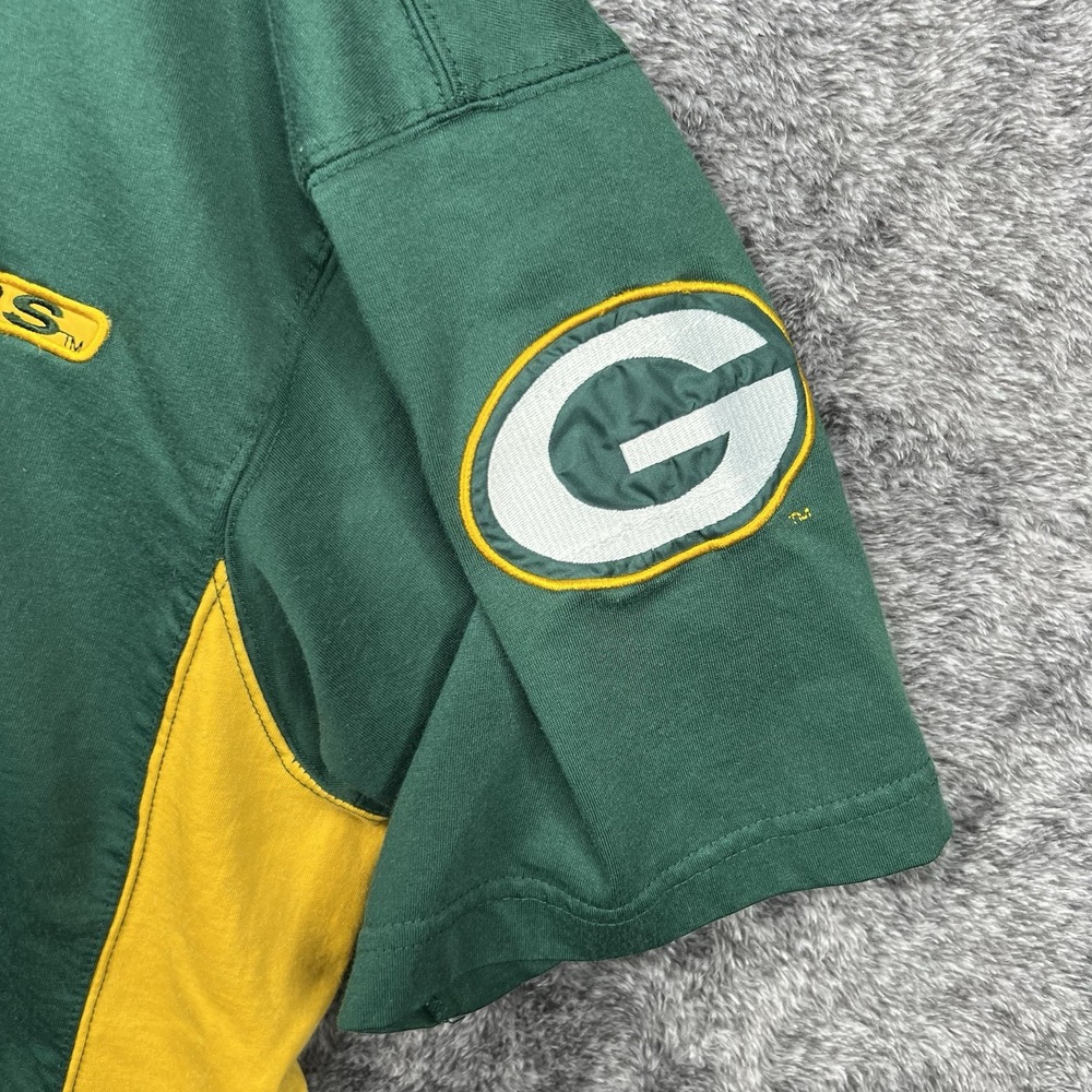 Green Bay Packers Vintage Y2K Polo Shirt Men's Large Mirage NFL Preppy - Picture 3 of 10